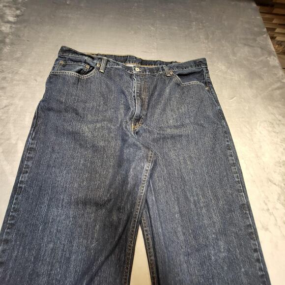 Levi's 550 Jeans Mens 42x29 Blue Denim Relaxed Fit Tapered Leg Classic Zip Fly - Picture 2 of 10